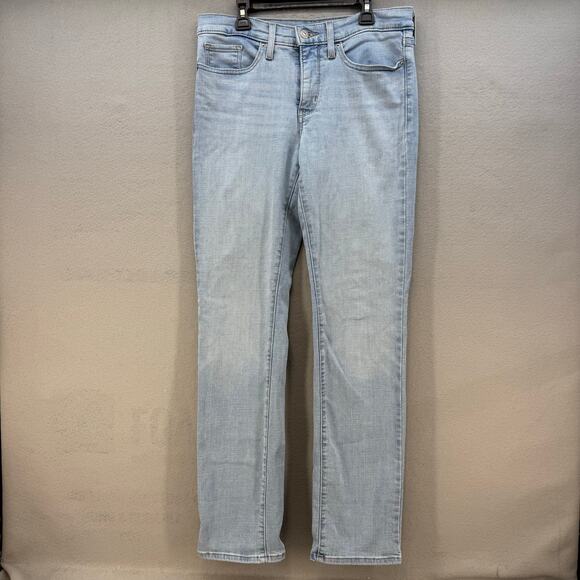 Levi's Denim - Levi's 314 Jeans Womens 28 (6) Light Blue Shaping Straight Preppy Stretch